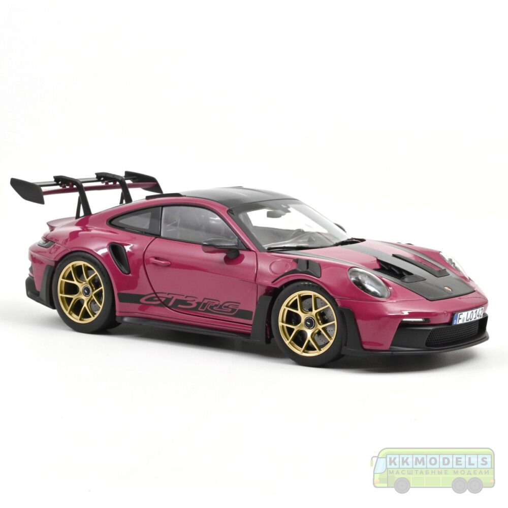 1:18 Масштабная модель PORSCHE 911 GT3 RS (992) "Weissach Package" 2022 Ruby Star