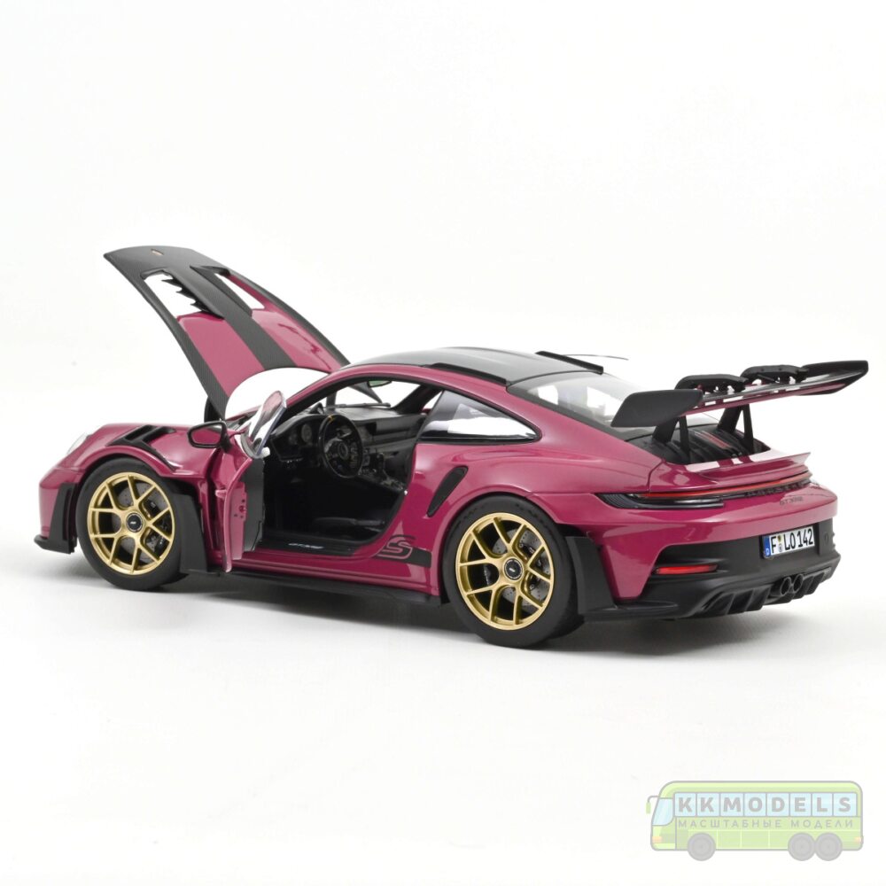 1:18 Масштабная модель PORSCHE 911 GT3 RS (992) "Weissach Package" 2022 Ruby Star
