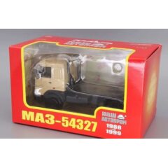 1:43 Масштабная модель МАЗ 54327 седельный тягач (1988-1999), бежевый
