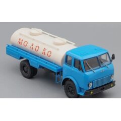1:43 Масштабная модель МАЗ АСРТ-6,2 Молоко, голубой / белый