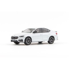 1:43 Масштабная модель Skoda Octavia IV RS (2020) - Moon White Metallic