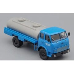 1:43 Масштабная модель МАЗ-5334 АЦПТ-6,2 Цистерна, голубой / серый