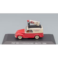 1:43 Масштабная модель FIAT 500c Furgoncino Van Mutti (1954), Red Cream