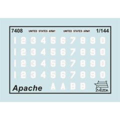 1:144 Сборная модель Американский вертолет "Апач" АН-64