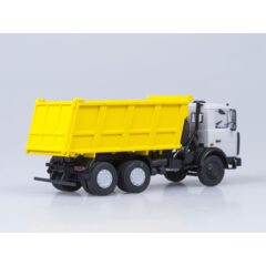 1:43 Масштабная модель МАЗ-5516 самосвал (серый/желтый) /откидывающаяся кабина/