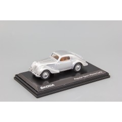 1:43 Масштабная модель Skoda Popular Sport Monte Carlo (1937) Silver Metallic