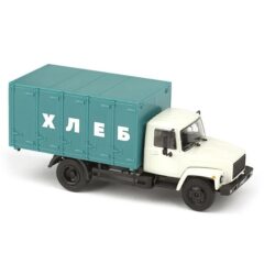 1:43 Автолегенды СССР Грузовики №10 - ГАЗ-3307 Фургон для перевозки хлеба