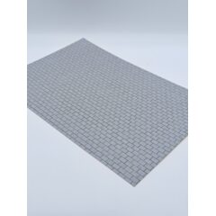 Самоклеющаяся текстура тротуарной плитки №3 (крупная), для макетов, лист А4