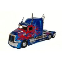 1:43 Масштабная модель WESTERN STAR 5700 EX седельный тягач (2016), синий металлик с красным декором в виде пламени