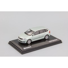 1:43 Масштабная модель Skoda Rapid Spaceback  Arctic Green Metallic