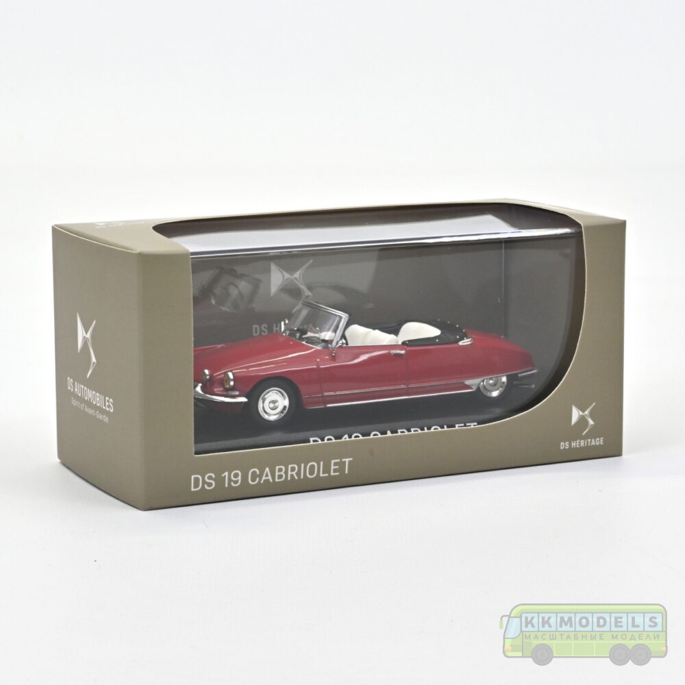 1:43 Масштабная модель CITROEN DS19 Cabriolet 1960 Carnelian Red