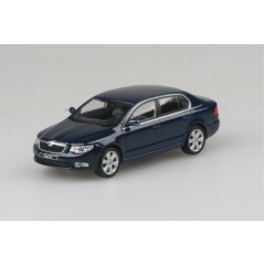 1:43 Масштабная модель Skoda Superb II 2008 Blue Pacific Uni