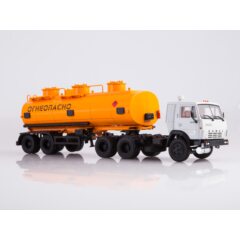 1:43 Масштабная модель КАМАЗ-54112 с полуприцепом НЕФАЗ-96742