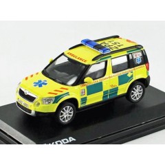 1:43 Масштабная модель Skoda Yeti "Zdravotnicka zachranna sluzba Pardubickeho kraje" (медицинская помощь Пардубице) 2016