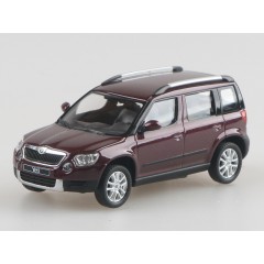 1:43 Масштабная модель Skoda Yeti (кроссовер 4х4) 2009 Rosso Brunello Metallic Red