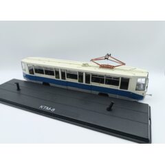 (Уценка!) 1:43 Масштабная модель Трамвай КТМ-8, белый/синий