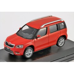 1:43 Масштабная модель Skoda Yeti 2015 Red Corrida Uni