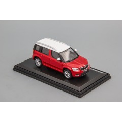 1:43 Масштабная модель Skoda Yeti FL (2013) - Červená Corrida Uni