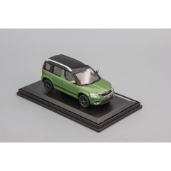 1:43 Масштабная модель Skoda Yeti FL (2013) - Zelená Cosmic Metalíza