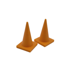 1:12 Конус дорожный, набор 2шт