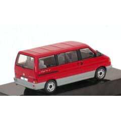 1:43 Масштабная модель VW T4 Multivan Allstar 1992 Red/Grey