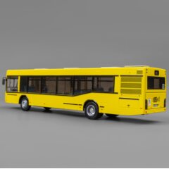 1:43 Масштабная модель Автобус Минский 103 Рестайлинговый (Санкт-Петербург), желтый