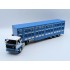 1:43 Масштабная модель VOLVO F89 Truck Commerce D'ovins Du Larzac Millau - Livestock Transporter - Trasporto Animali (1978), light blue / white