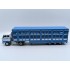 1:43 Масштабная модель VOLVO F89 Truck Commerce D'ovins Du Larzac Millau - Livestock Transporter - Trasporto Animali (1978), light blue / white