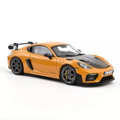 1:18 Масштабная модель PORSCHE 718 Cayman GT4 RS Weissach Pack (982C) 2023 Bahama Yellow