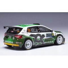 1:43 Масштабная модель SKODA Fabia Rally2 #24 "Toksport WRT" Грязин/Александров 10 место Rally Monte Carlo 2023