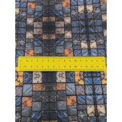 Самоклеющаяся текстура тротуарной плитки №6 (крупная), для макетов, лист А4