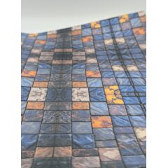 Самоклеющаяся текстура тротуарной плитки №6 (крупная), для макетов, лист А4