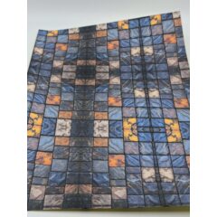 Самоклеющаяся текстура тротуарной плитки №6 (крупная), для макетов, лист А4