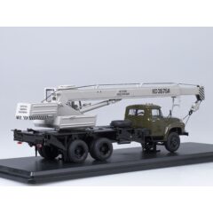 1:43 Масштабная модель Автокран КС-3575А (133ГЯ), (хаки/серый)
