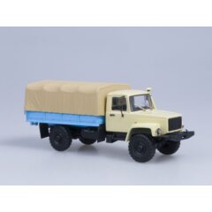 1:43 Масштабная модель 33081 4х4 (двиг. Д-254.7 Diesel Turbo) с тентом, (бежевый)