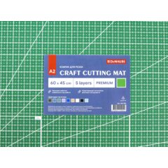 Коврик для резки DeMauri Травяной зеленый,  формат А2, 5 слоёв