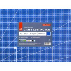 Коврик для резки DeMauri Синий кобальт,  формат А2, 5 слоёв