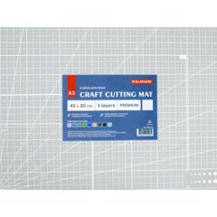 Коврик для резки DeMauri Светло-серый,  формат А3, 5 слоёв