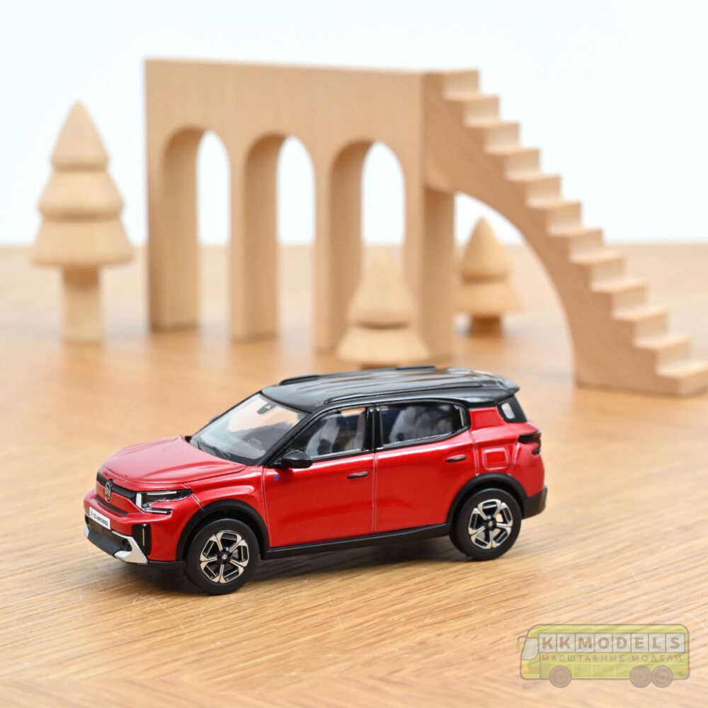 1:43 Масштабная модель CITROEN C3 Aircross (кроссовер) 2025 Elixir Red/Black