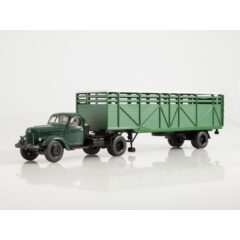 1:43 Масштабная модель ЗИЛ-ММЗ-164АН с полуприцепом ОДАЗ-857Б