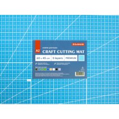 Коврик для резки DeMauri Небесно-голубой,  формат А2, 5 слоёв