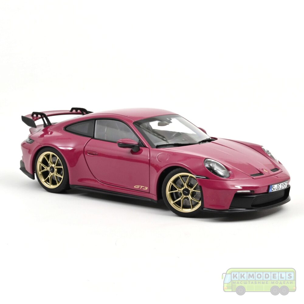 1:18 Масштабная модель PORSCHE 911 GT3 (992) 2021 Ruby Star Neo