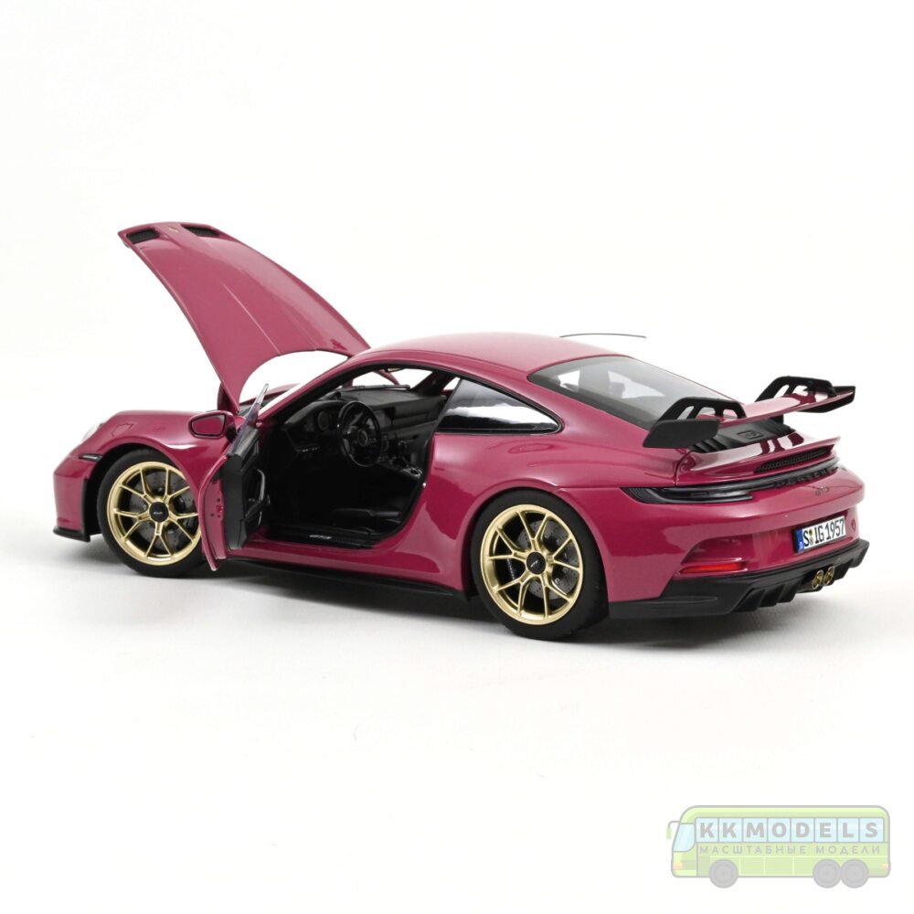 1:18 Масштабная модель PORSCHE 911 GT3 (992) 2021 Ruby Star Neo