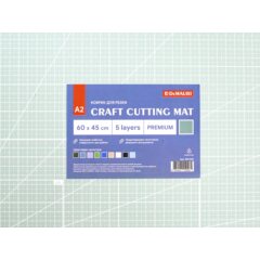Коврик для резки DeMauri Серо-зелёный,  формат А2, 5 слоёв
