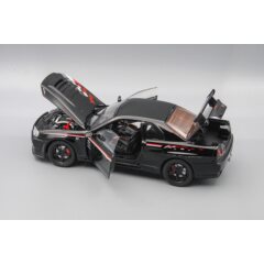 1:24 Модель Nissan Skyline GT-R, чёрный, 21 см.