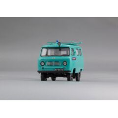 1:43 Масштабная модель Советский автомобиль тип 450A «Милиция» с интерьером - г. Запорожье, УССР - 1963 г.