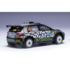 1:43 Масштабная модель SKODA Fabia RS Rally2 #20 "Toksport WRT" Solberg/Edmondson 7 место Safari Rally 2024