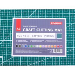 Коврик для резки DeMauri темно-зеленый, формат А2, 5 слоёв