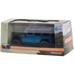1:43 Масштабная модель JEEP Wrangler 4x4 Unlimited "Black Bear Edition" 5-дв. (Hard Top) 2016 Hydro Blue Pearl
