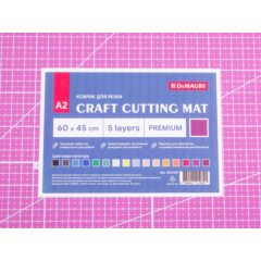 Коврик для резки DeMauri фиолетовый, формат А2, 5 слоёв